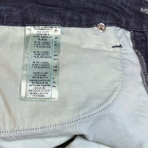 🎉 HP!🎉 NWT Good American “Good Waist” Skinny Jeans in Blue796. Size 18 👖 - Picture 15 of 16